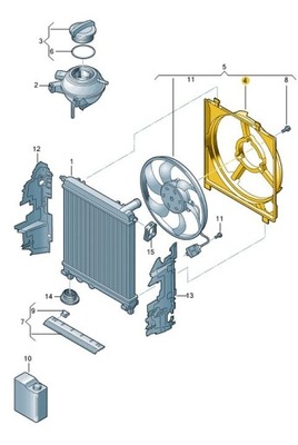 Захист вентилятора vw up! фото №1