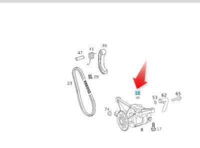 Уплотнительное кольцо насоса масла mercedes a0009978820 фото №1
