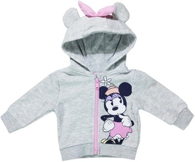 Bluza dziewczynka DISNEY at PRIMARK szara Minnie 62, 0-3 m-cy