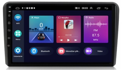 РАДІО GPS ANDROID НАВІГАЦІЯ BT AUDI A3 8P 2003-2012 CARPLAY 2GB 64GB