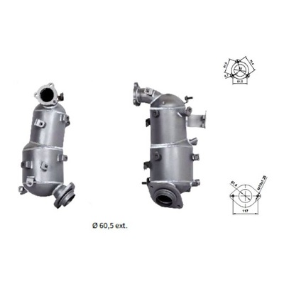 Фильтр частиц твердых dpf - toyota rav 4 iii iv - 2.2 d фото №1