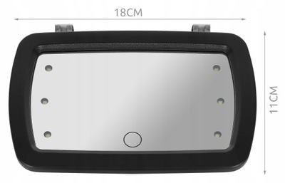 Lusterko do obserwacji dziecka 11 cm x 18 cm czarny