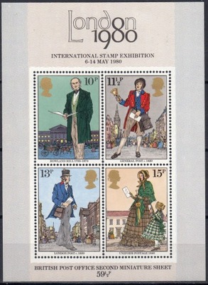 ANGLIA - 1979 - Mi 804-07 BL 2- ROWLAND HILL xx