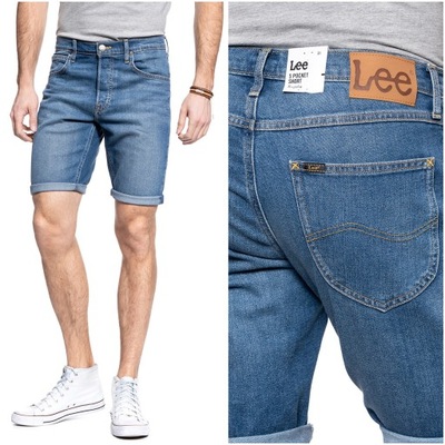 LEE 5 POCKET SHORT MĘSKIE SPODNIE JEANSOWE KRÓTKIE JEANS W33