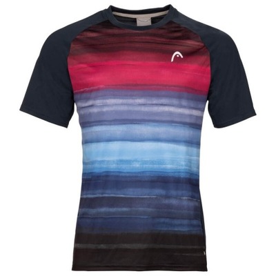 Koszulka męska Head Topspin T-Shirt Men navy/print vision XL