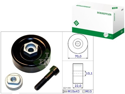 Ролик натяжна ремінь клиновий chevrolet aveo kalos spark 1.0-1.2lpg фото №1