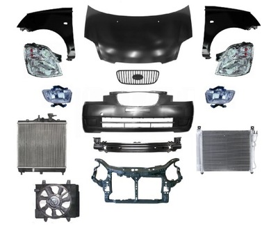 PICANTO 04-08 PARTE DELANTERA CAPO PARAGOLPES PAS ALA  