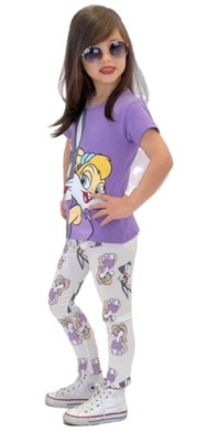 Komplet LOONEY t-shirt legginsy 116 cm 5-6 lat