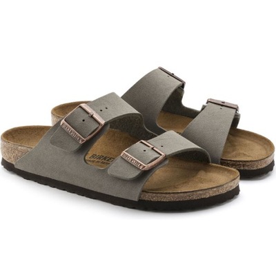 BIRKENSTOCK KLAPKI MĘSKIE SZARE WSUWANE 43 ŁBA