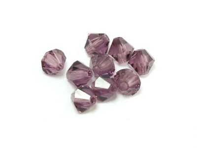 Bicone 3mm Amethyst - 100 sztuk