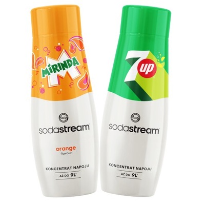 SODASTREAM Koncentrat syrop MIRINDA i 7UP