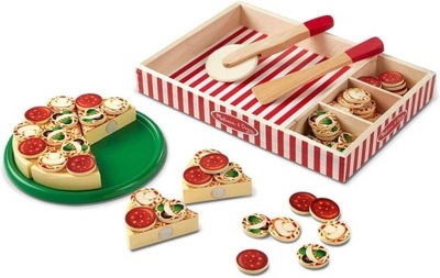 Pizza z Dodatkami Drewniana Melissa and Doug 3+