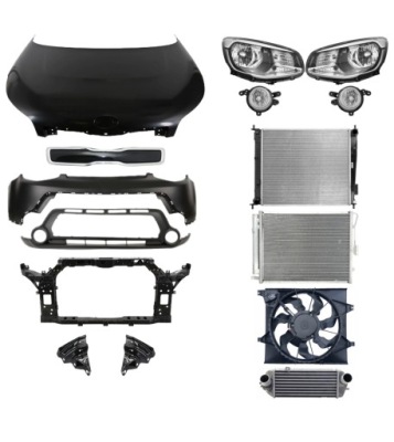 Kia soul 14-17 бампер капот pas лампа набор запчасти фото №1