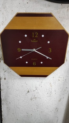 zegar ścienny lexor PRL vintage