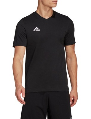 KOSZULKA ADIDAS BAWEŁNIANA ROZ. M T-SHIRT CZARNA Entrada 22 HC0448