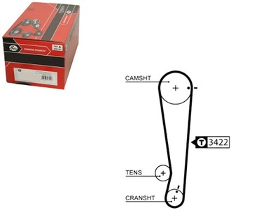 Ремень распределительного вала hyundai atos getz i10 kia picanto 1 фото №1