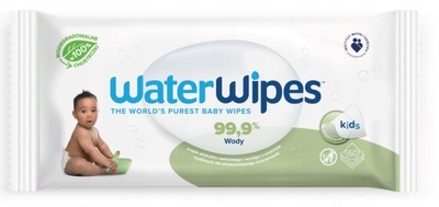 WATERWIPES Chusteczki nasączone WODĄ dla dzieci