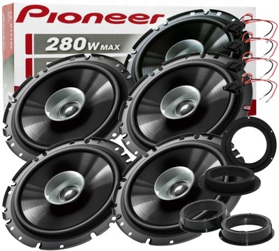 PIONEER SPEAKERS VW TIGUAN TOURAN GOLF 5 JETTA 5 SKODA OCTAVIA FRONT + REAR  