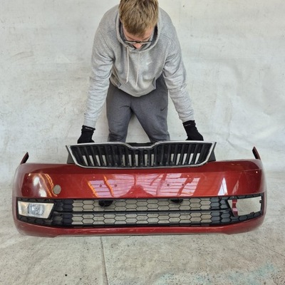 Skoda rapid 12-17 бампер перед передній фото №1