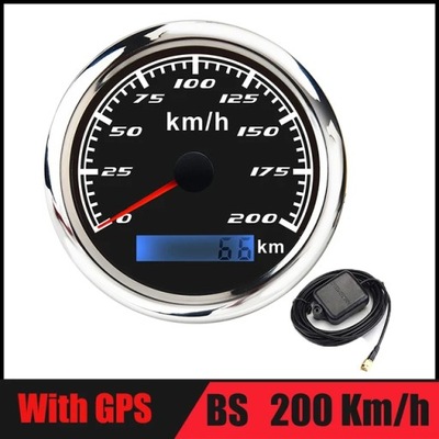 85MM GPS Speedomete 60 km/h Motorcycle peed Odometer With GPS Antenn~75235