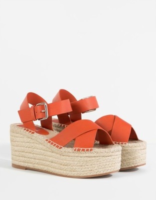 PULL&BEAR_SANDAŁY ESPADRYLE NA PLATFORMIE13751