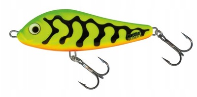 Wobler Salmo Rattlin Slider Sinking 11cm Green Tiger