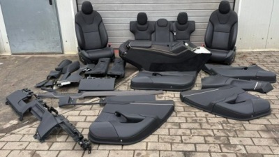 Tesla model 3 s plaid 2021r. сидіння сидіння шкіра салон eu. комплектна фото №1