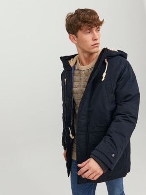 123 # Jack & Jones # MODNA PARKA MĘSKA KURTKA S