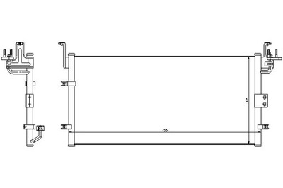 Nissens радиатор кондиционера hyundai sonata iv, фото №1