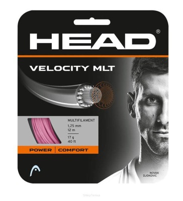 Naciąg tenisowy Head Velocity MLT 1.25 - różowy