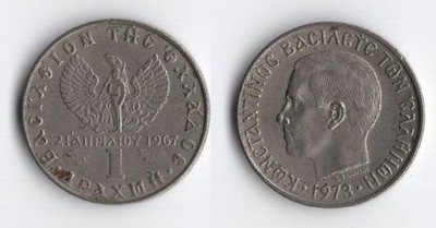 GRECJA 1973 1 DRACHMA