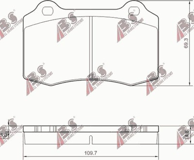 Тормозные колодки тормозные jaguar xjr 4,0 97-03 задняя фото №1