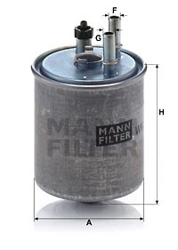 FILTRO COMBUSTIBLES MANN WK918/2X  