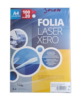 Folia do drukarki laserowej ksero xero 100x A4