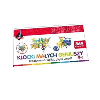 KLOCKI MAŁYCH GENIUSZY PATYKI - 869 ELEMENTÓW