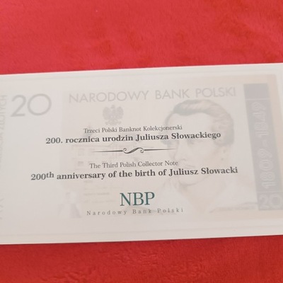 Banknot 20 zł Juliusz Słowacki nr 23375