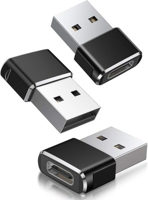Basesailor Adapter USB typ C żeński na USB A męski 3 szt.