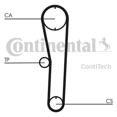 CONTITECH РЕМЕНЬ ГРМ TOYOTA 1,3-