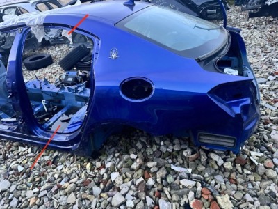 Maserati ghibli левый задняя bok обшивка крыла четверть оригинал t.c. фото №1