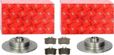 Trw тормозные диски+ тормозные колодки t renault grand scenic iii 274mm фото №1