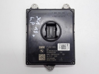 Блок розжига модуль led 7492089 bmw x2 f39 x1 f48 19r фото №1