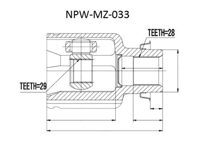 LANKSTAS WEW. MAZDA 323 BJ 1.8,1.9,2.0D 98-04 PREMACY 1.8,2.0,2.0D DEŠINYSIS 