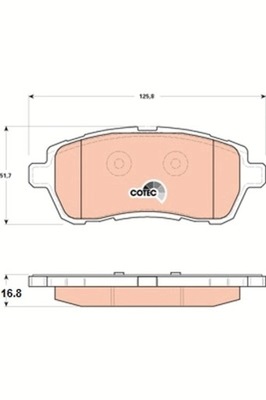 КОЛОДКИ ТОРМОЗНЫЕ FORD ПЕРЕД FIESTA 08- Z ДАТЧИКОМ GDB1893