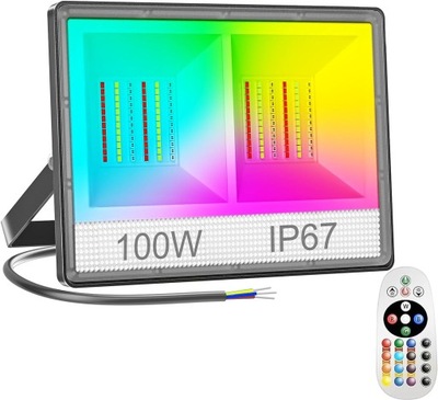 REFLEKTOR LED 100W PILOT RGB WODOODPORNY IP66