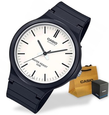 Sportowy zegarek męski na pasku Casio MW-240 WR50 +Box z torebką + Grawer