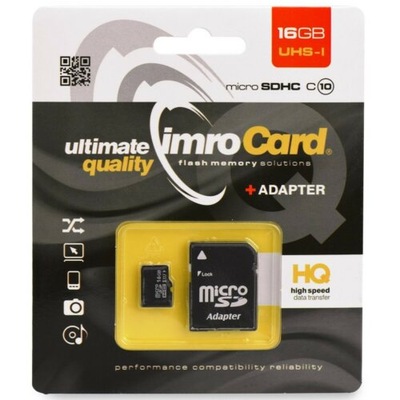 KARTA PAMIĘCI IMRO MICRO SDHC SD KL10 32GB