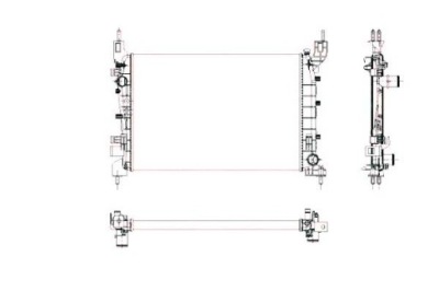 Nrf радиатор fiat linea 1,4 07- фото №1