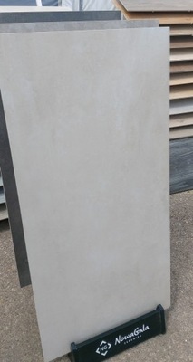 Płytki łazienkowe podłogowe, ścienne beżowe, beton 120x60 Tassero beige