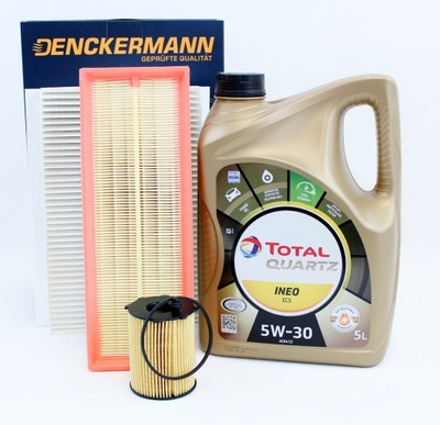 FILTROS ACEITE TOTAL5W30 5L CITROEN C3 C4 1.6 HDI  