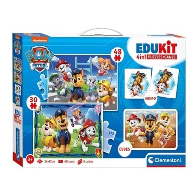 Puzzle 2w1 Memo Klocki Paw Patrol CLEMENTONI 18291 CLM